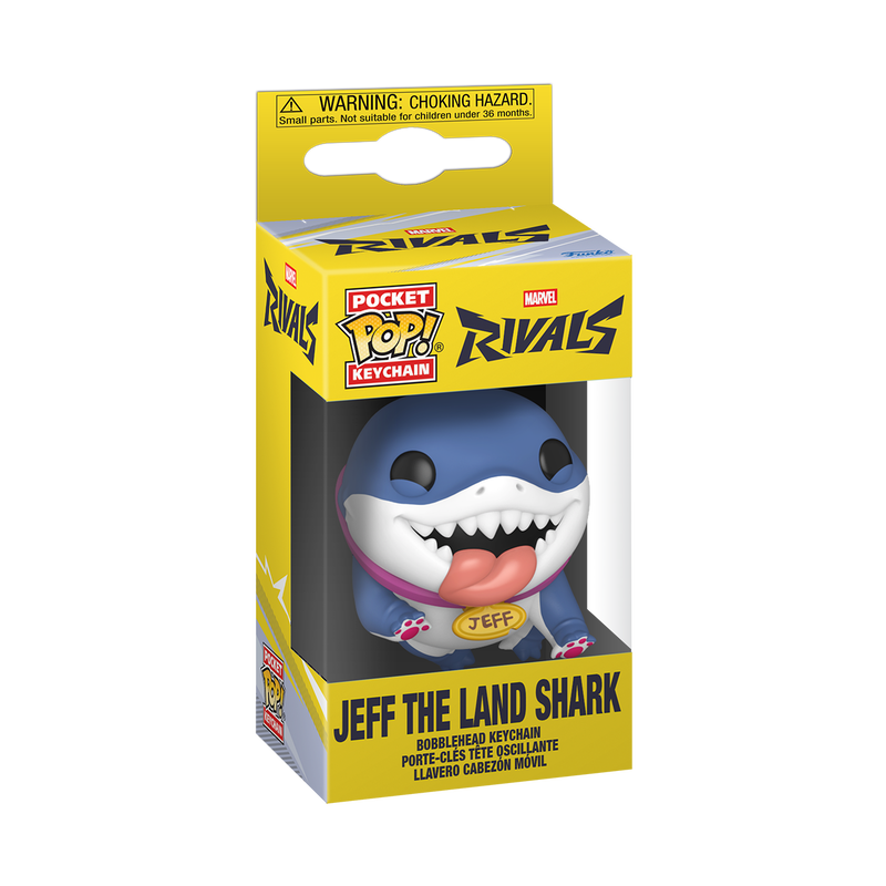 Pop! Keychain Jeff le Requin Terrestre (Marvel Rivals)
