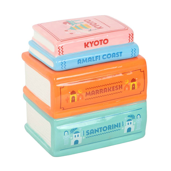 "Stack of Travel Books" Oil Burner and Wax Warmer