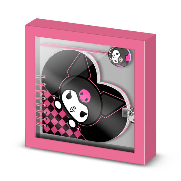 Coffret Journal + Stylo Hello Kitty « Kuromi »