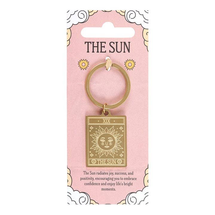 The Sun Tarot Card Keychain