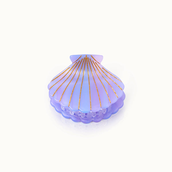 Lavender Seashell Hair Clip