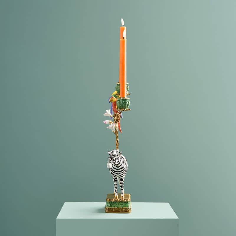 Zebra chandelier, poly/metal, 27 x 9 x 45 cm