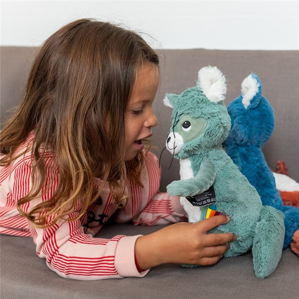 Peluche raton laveur Netoitou bleu – Les Ptipotos – vue 2