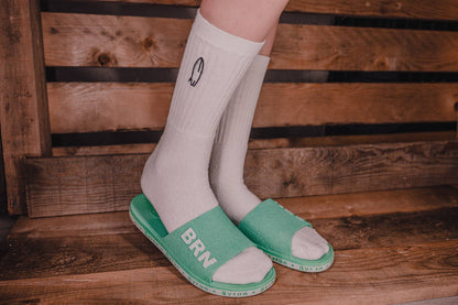 Chaussettes planche de surf Charles brodées main