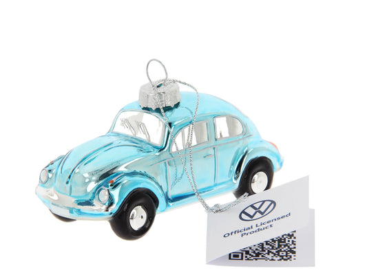Blue VW Beetle Christmas Decoration