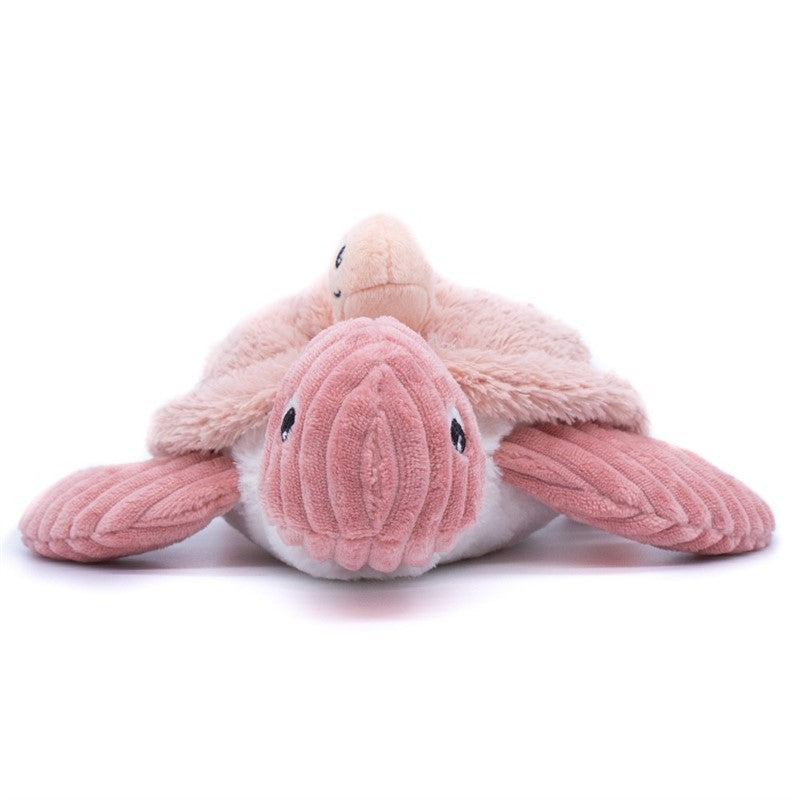 Peluche tortue Sauvenou maman et son bébé rose – Les Ptipotos – vue 5