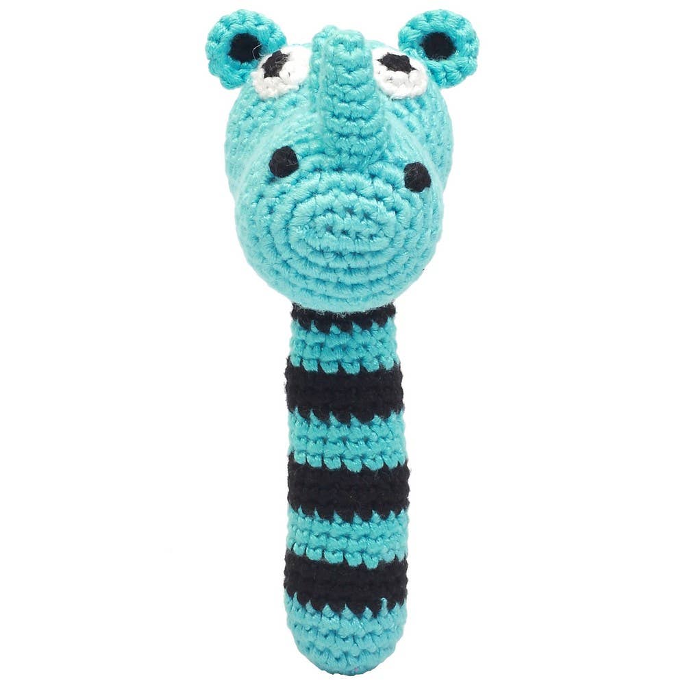 Rhino Rattle - Turquoise