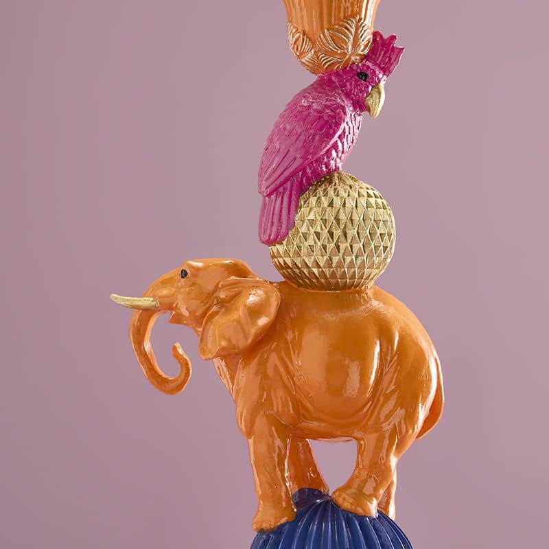 Orange elephant chandelier