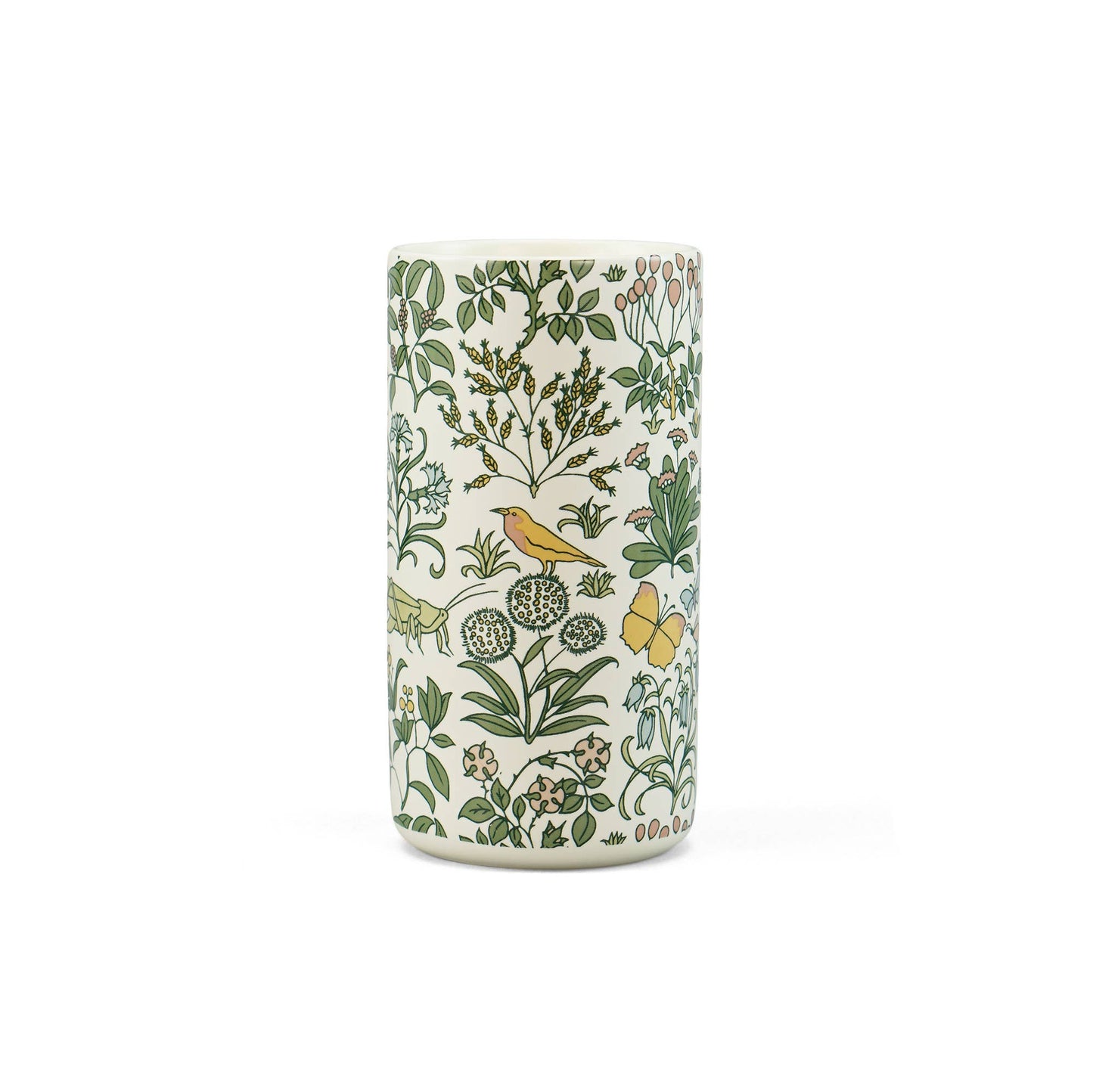 Voysey-Keramikvase, Botanischer Garten, Fauna und Flora