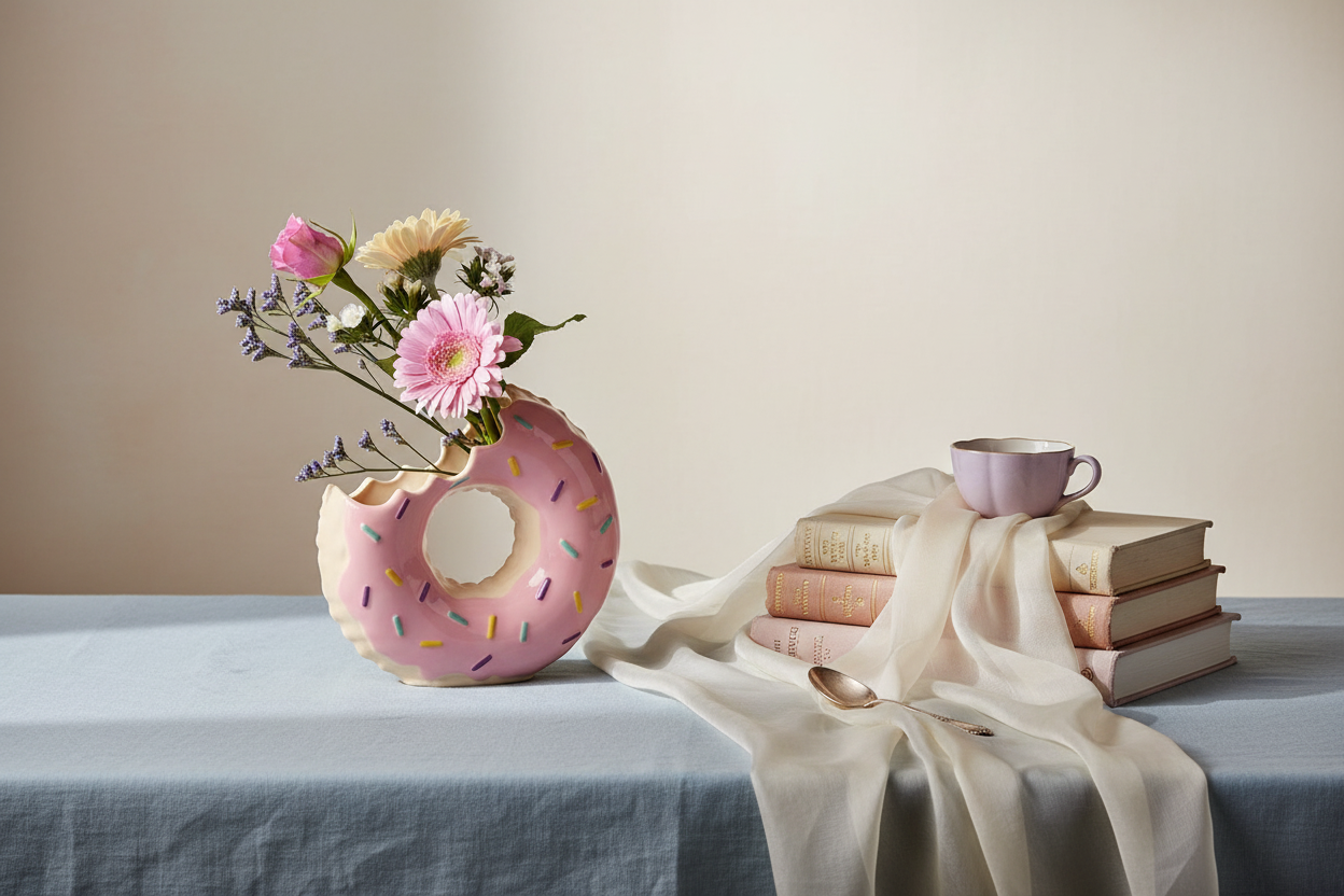 Floating Donut Vase