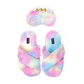 Chaussons et Masque de Nuit - Arc en Ciel