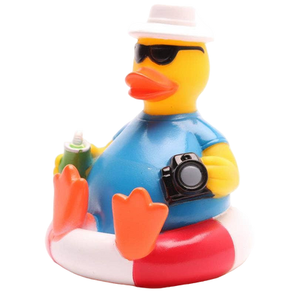 Canard Touriste sur bouée