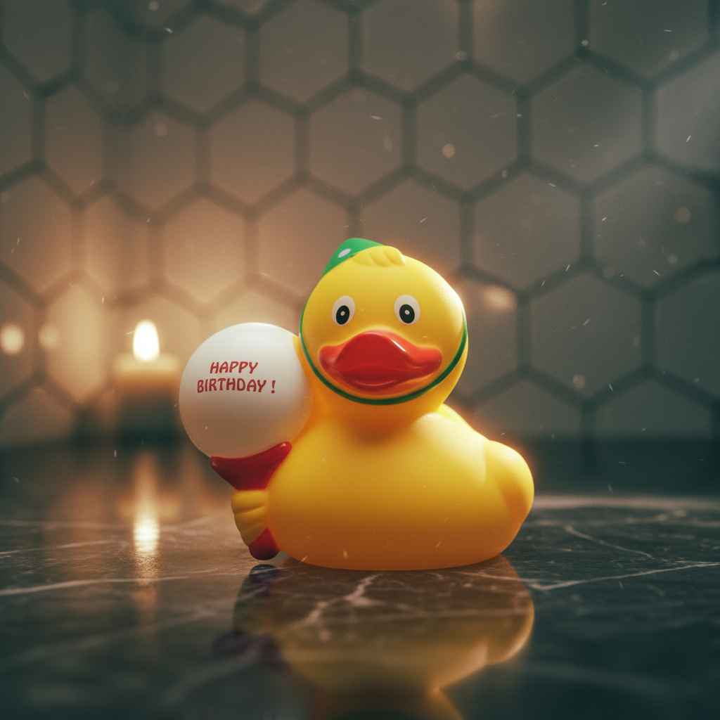 Canard Joyeux anniversaire