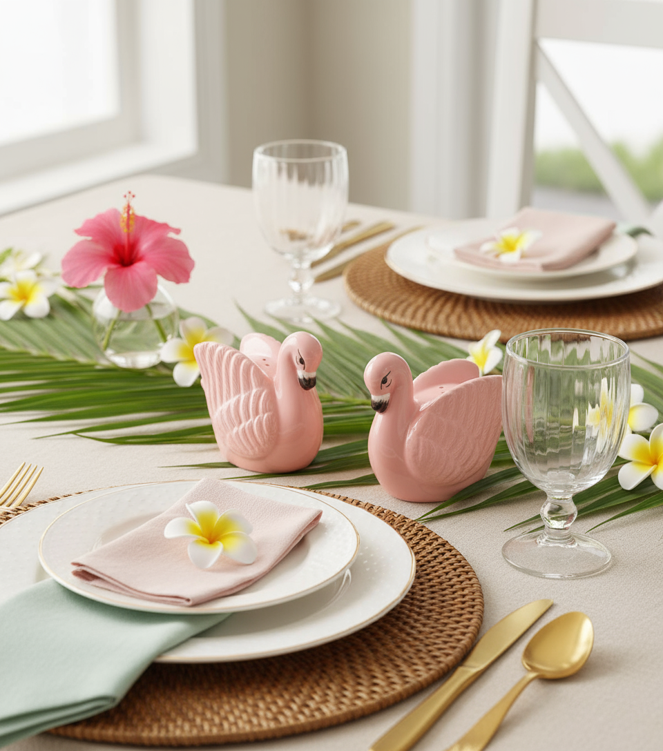 Salière et poivrière Flamants Roses – Joy Toy