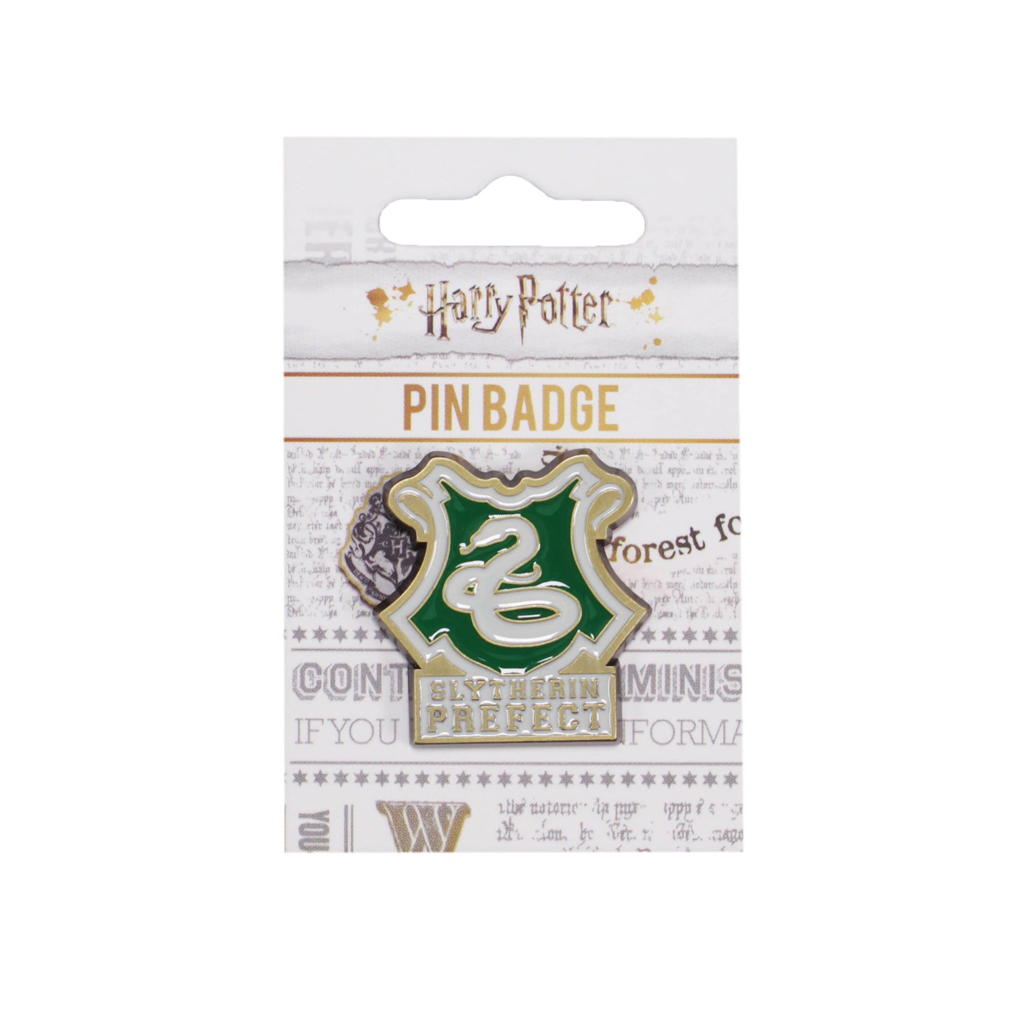 Badge en émail Harry Potter - Préfet de Serpentard