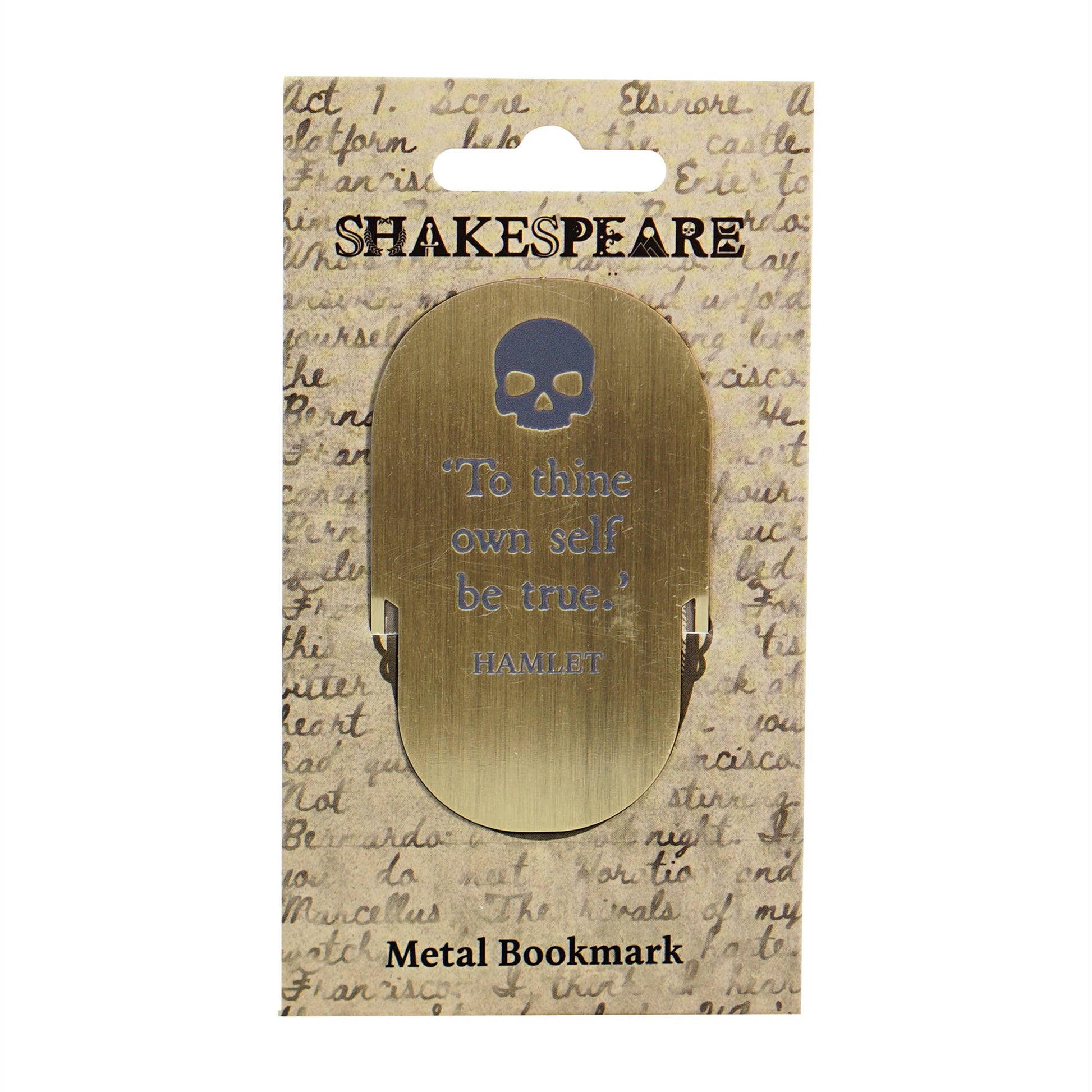 Marque-page en métal Shakespeare - Hamlet