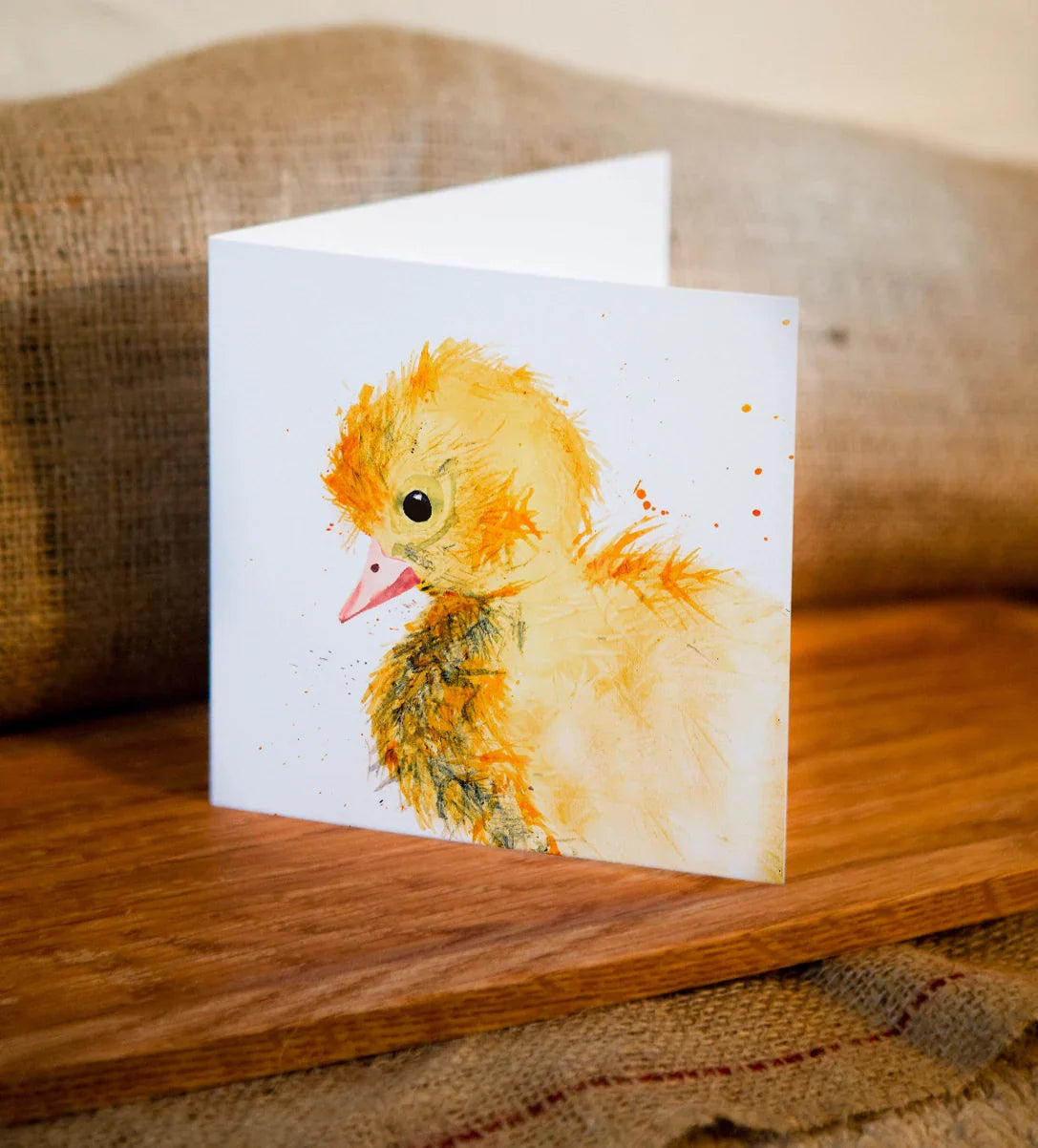 Watercolor Duckling Greeting Card