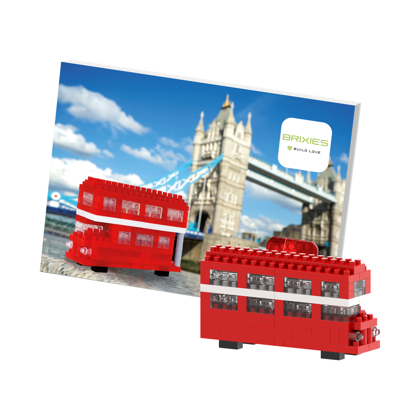 BRIXIES English Bus Postcard