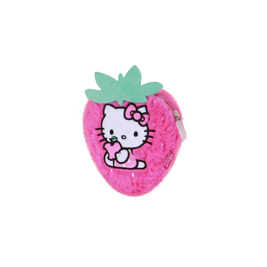 Porte-monnaie Peluche Hello Kitty - Fraise