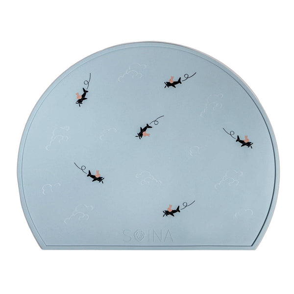 Set de table en silicone Aviateur - Bleu clair