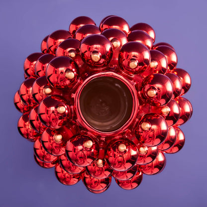 Christmas Ball Vase, Red