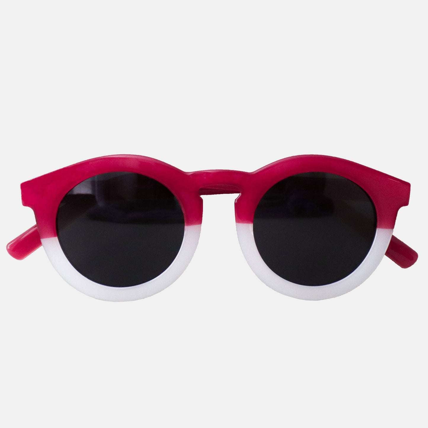 Adult Sunglasses - Two-Tone Transparent Pink