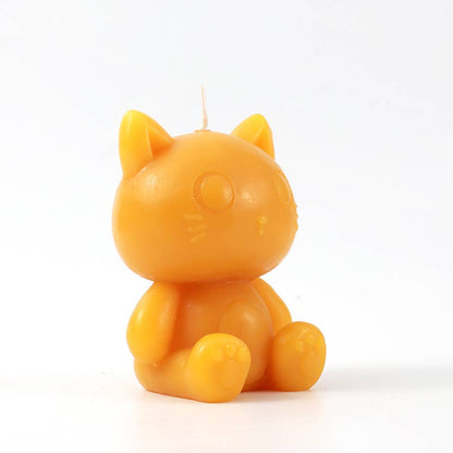 Yellow Cat Candle