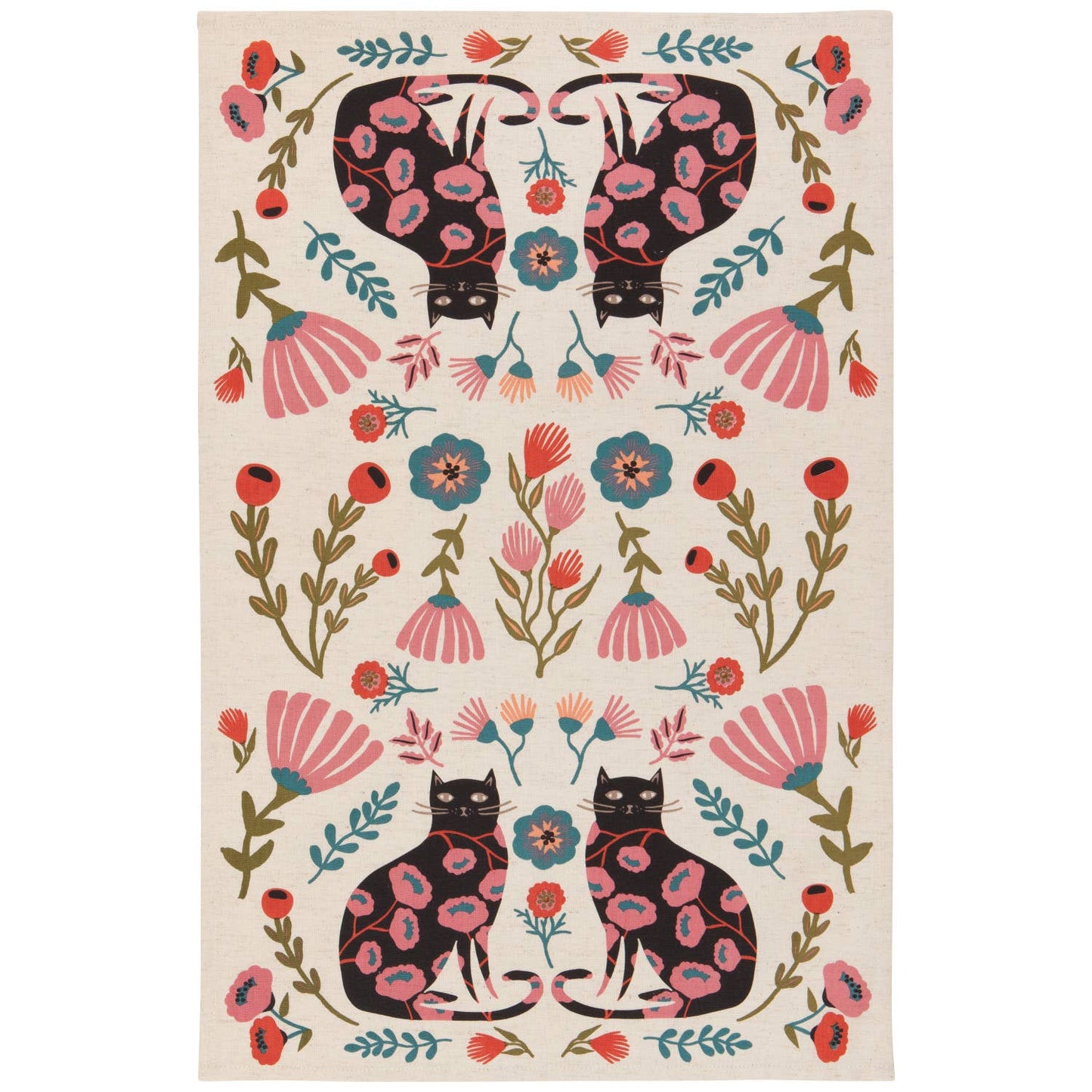 Set of 2 Catbloom dish towels