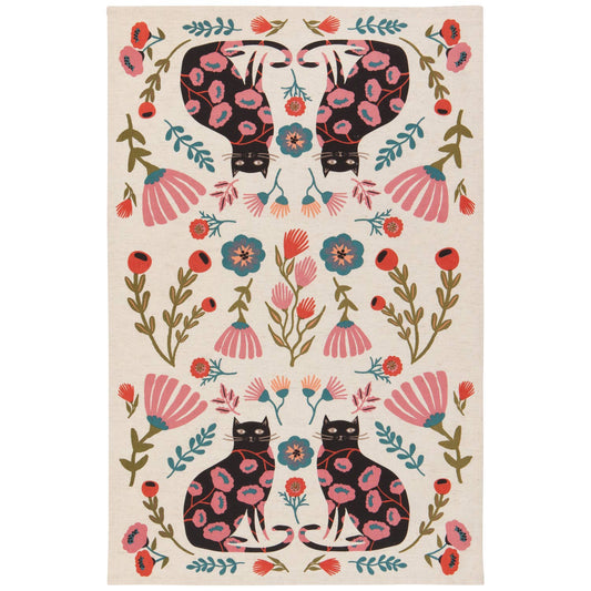 Set of 2 Catbloom dish towels