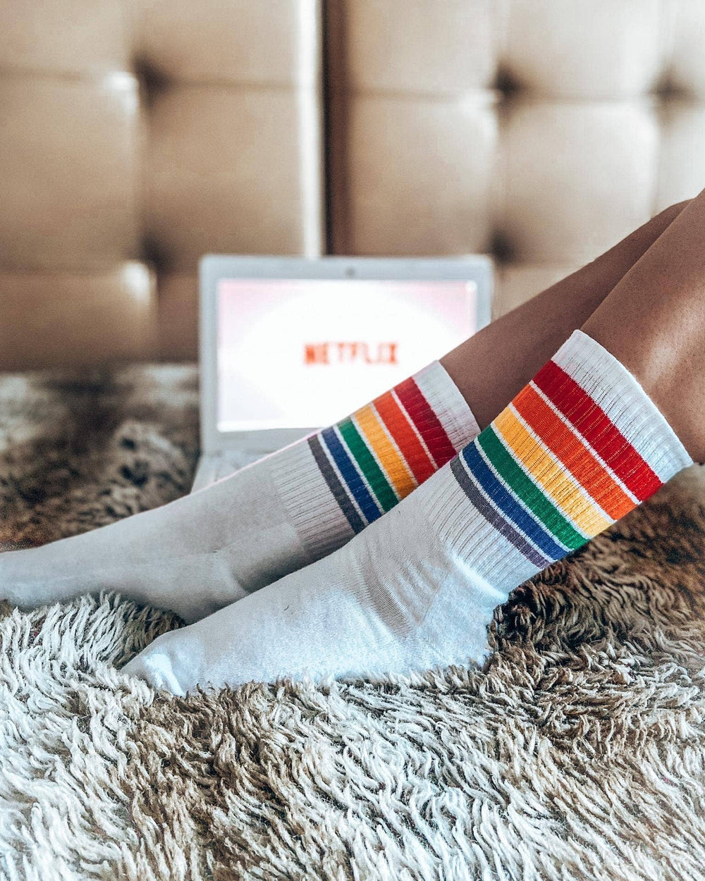 Chaussettes Rayures Arc-en-ciel
