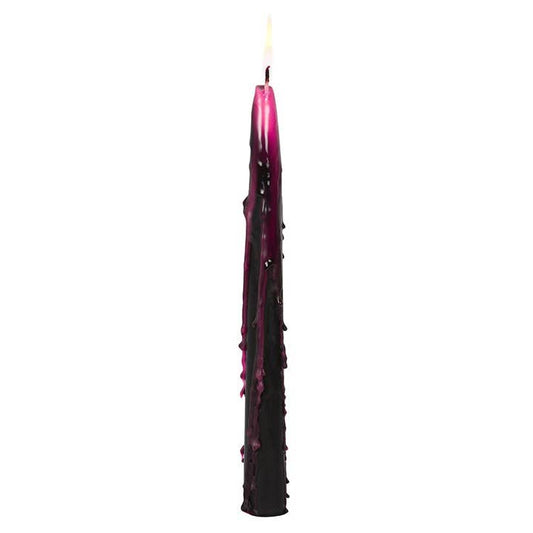 Set of 4 pink gothic "Vampire Tears" candles