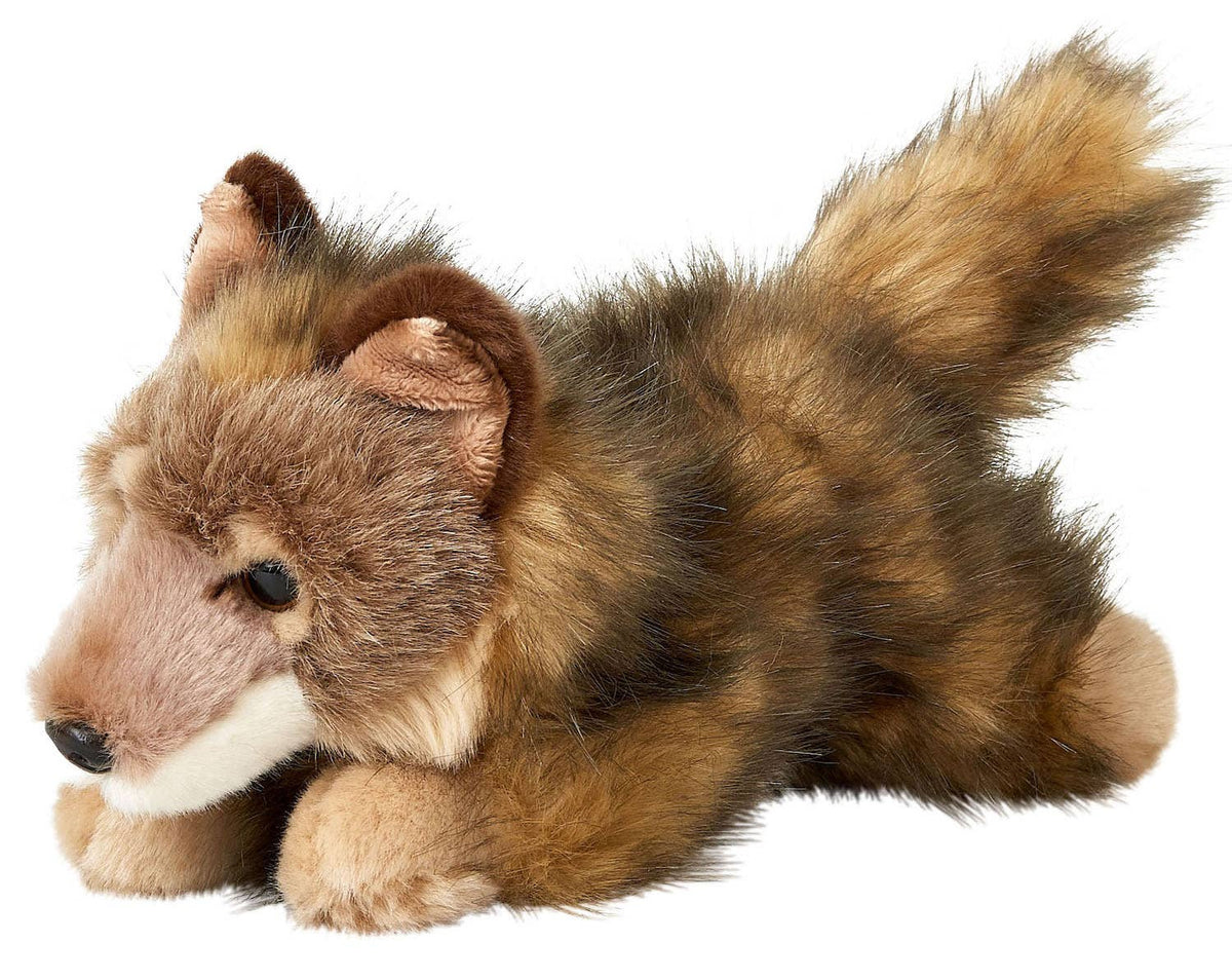 Peluche louveteau couché