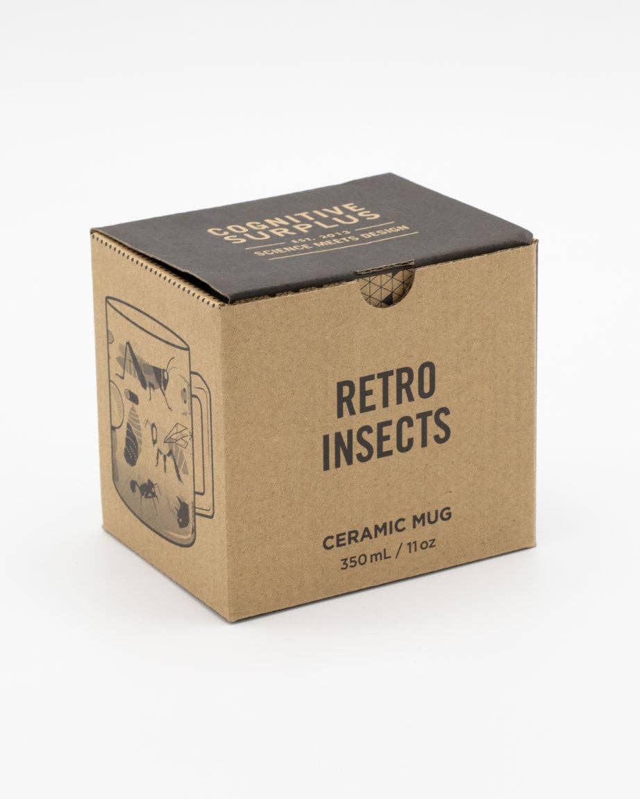 Mug Rétro Insects (350 ml) – produit scientifique Cognitive Surplus EU, vue 3