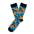 Socken mit Orangenmotiv