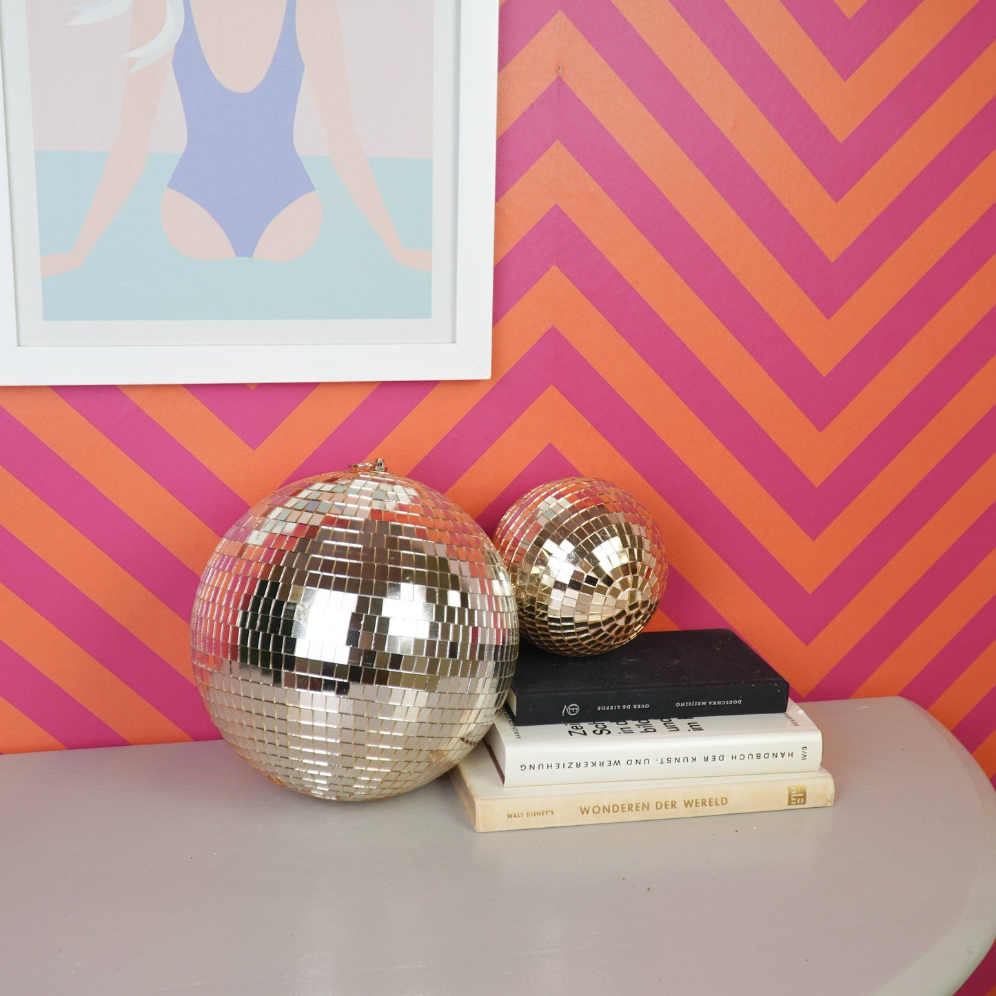 Boule de Noël Disco Or - 15cm