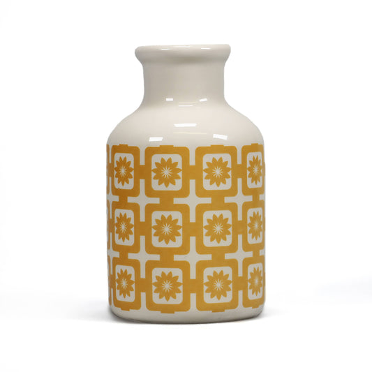Yellow Design Ceramic Vase Tiles