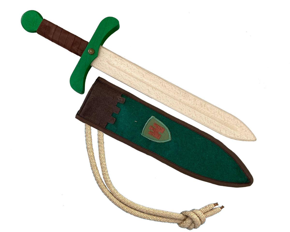Épée Kamelot S + Fourreau Marron/Verte