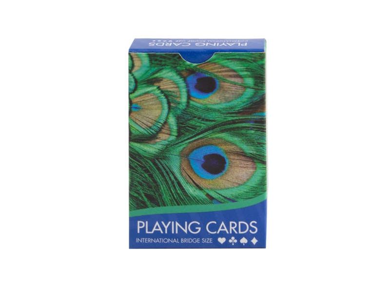 Playing cards, Peacock feathers