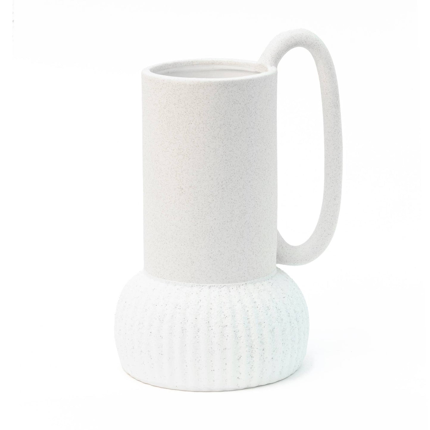 Vase en Céramique avec Base Naturelle Peint à la Main Helio Ferretti Vue 2
