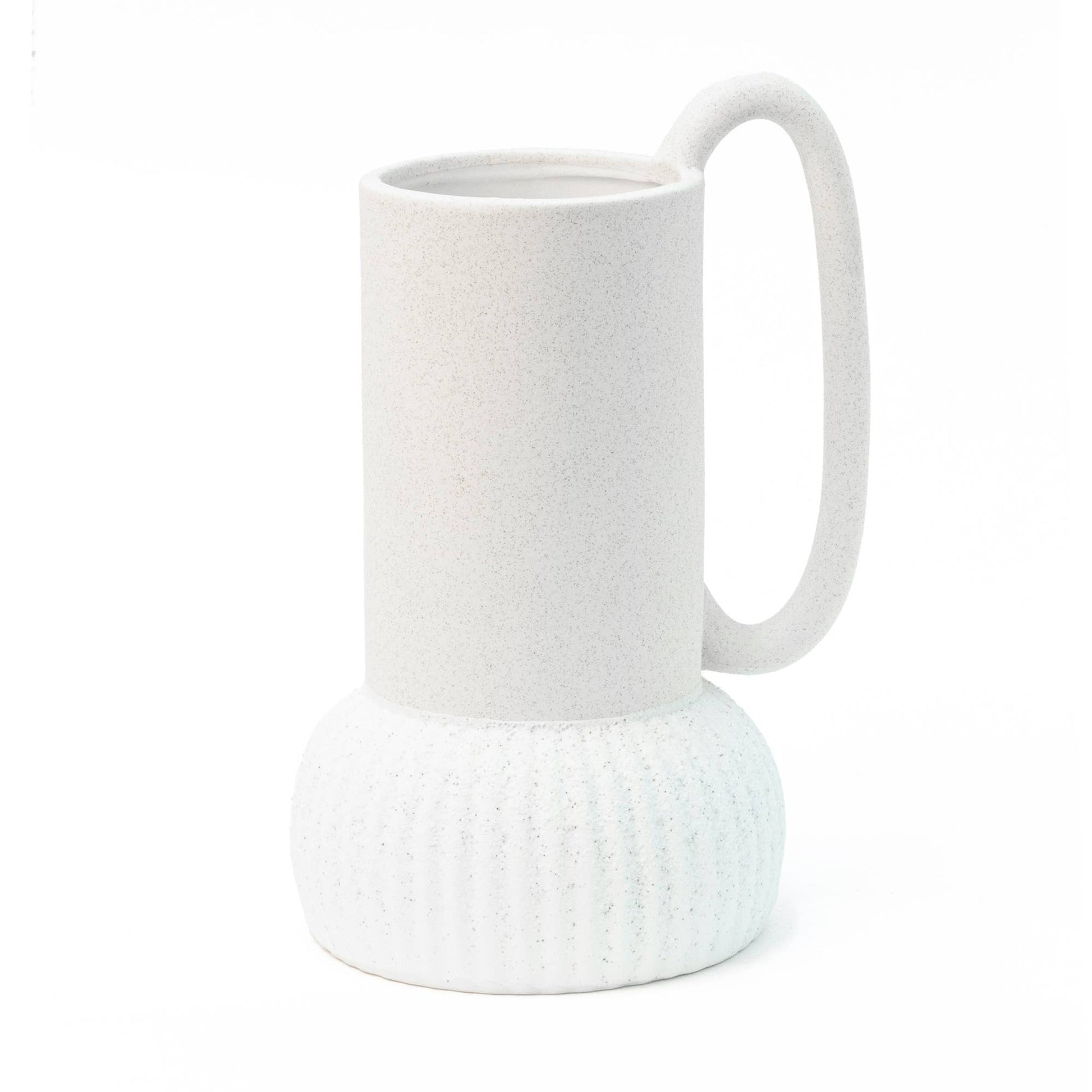 Vase en Céramique avec Base Naturelle Peint à la Main Helio Ferretti Vue 2