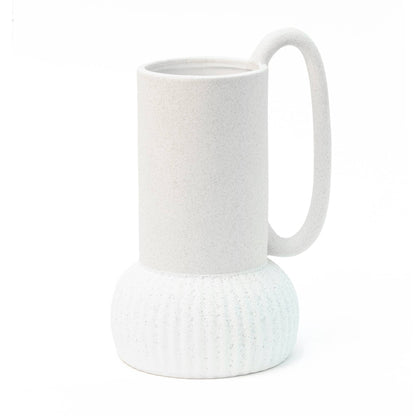 Vase en Céramique avec Base Naturelle Peint à la Main Helio Ferretti Vue 2