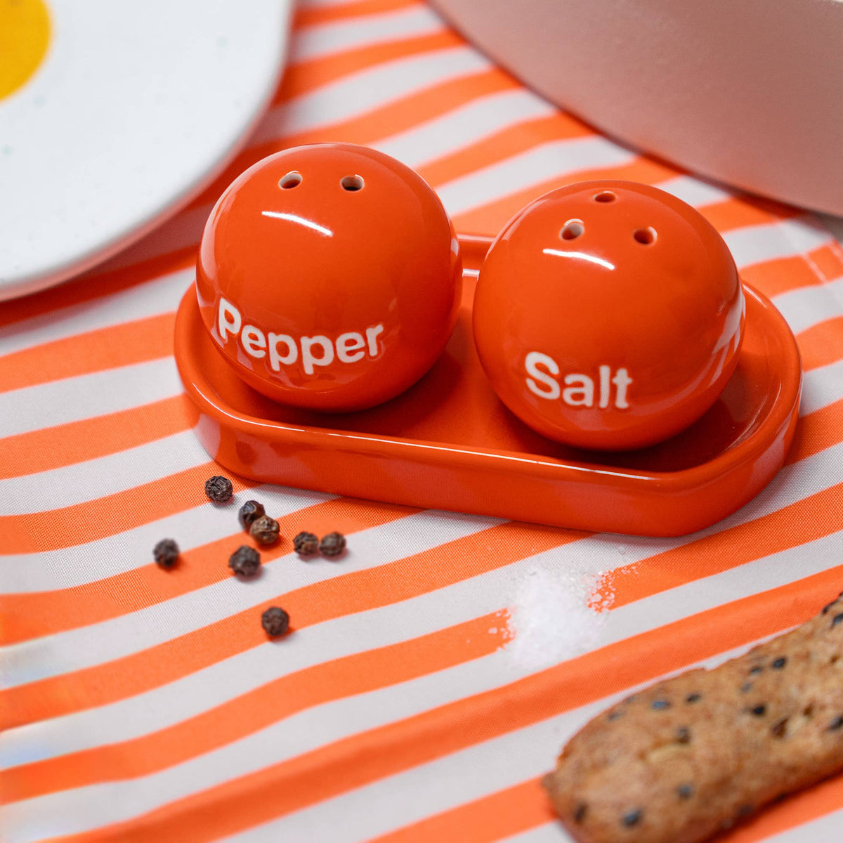 Salt and Pepper Red Ping Pong Balls