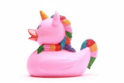 Rosa Regenbogen-Einhorn-Ente