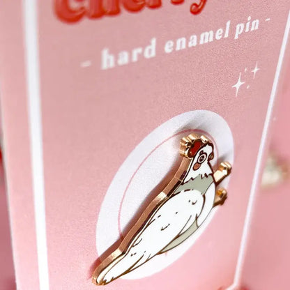 Cherry Pigeon Pin