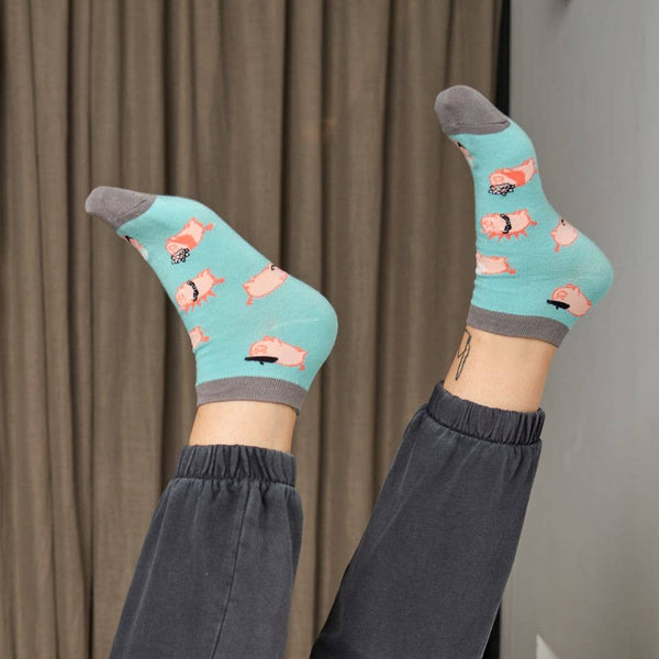 "PIGGIES" Short Socks