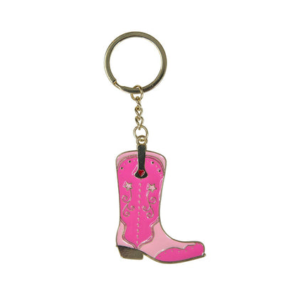 Porte-clés Botte de Cowboy Rose