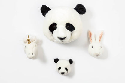 Mini Plush Animal Head Wall Decoration: Gift Set