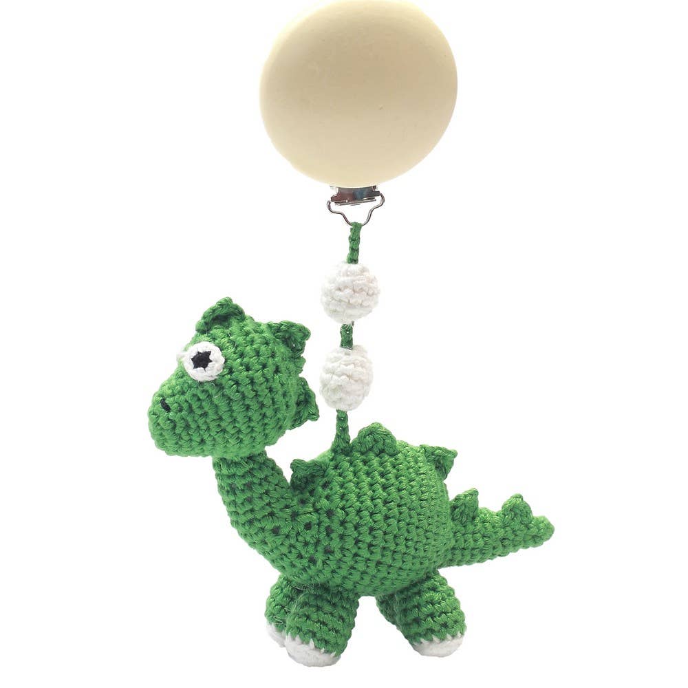 Dinosaur Stroller Hook - Green