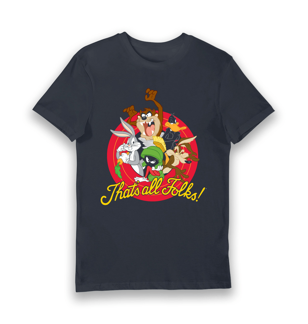 T-shirt adulte Looney Tunes That's All Folks personnages