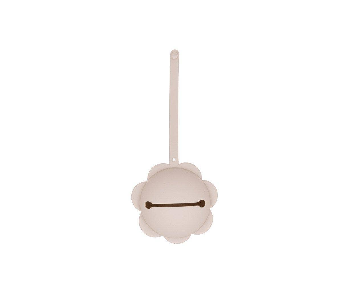 Silicone Ivory Flower Pacifier Clip